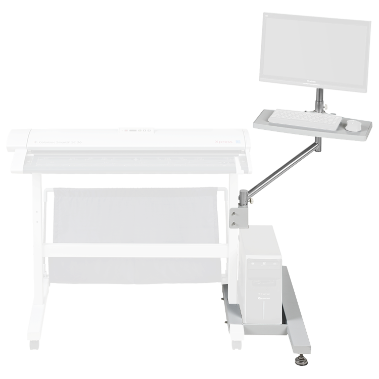 Colortrac PC and flat screen mounting kit