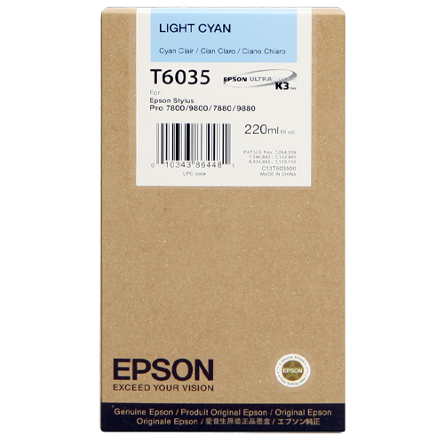 Epson T6035 Licht Cyaan C13T603500