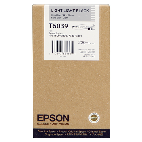 Epson T6039 Licht Licht Zwart C13T603900
