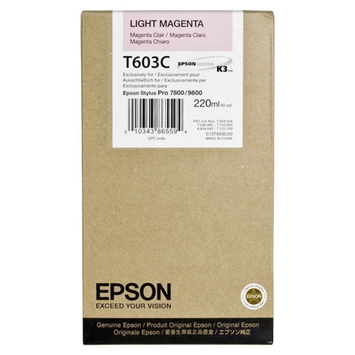 Epson T603C Licht Magenta 220ml C13T603C00
