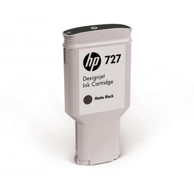 HP 727 matzwarte DesignJet inktcartridge 300 ml C1Q12A