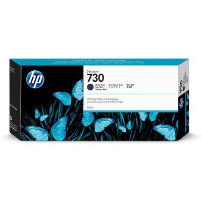 HP 730 matzwarte DesignJet inktcartridge 300 ml P2V71A