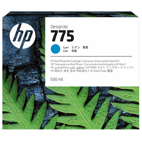 HP 775 500 ml Cyaan Inkt Cartridge 1XB17A